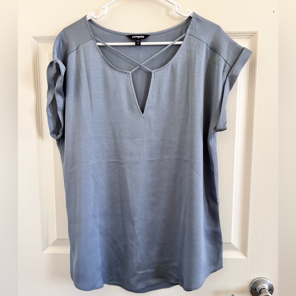 Express Grey Blouse